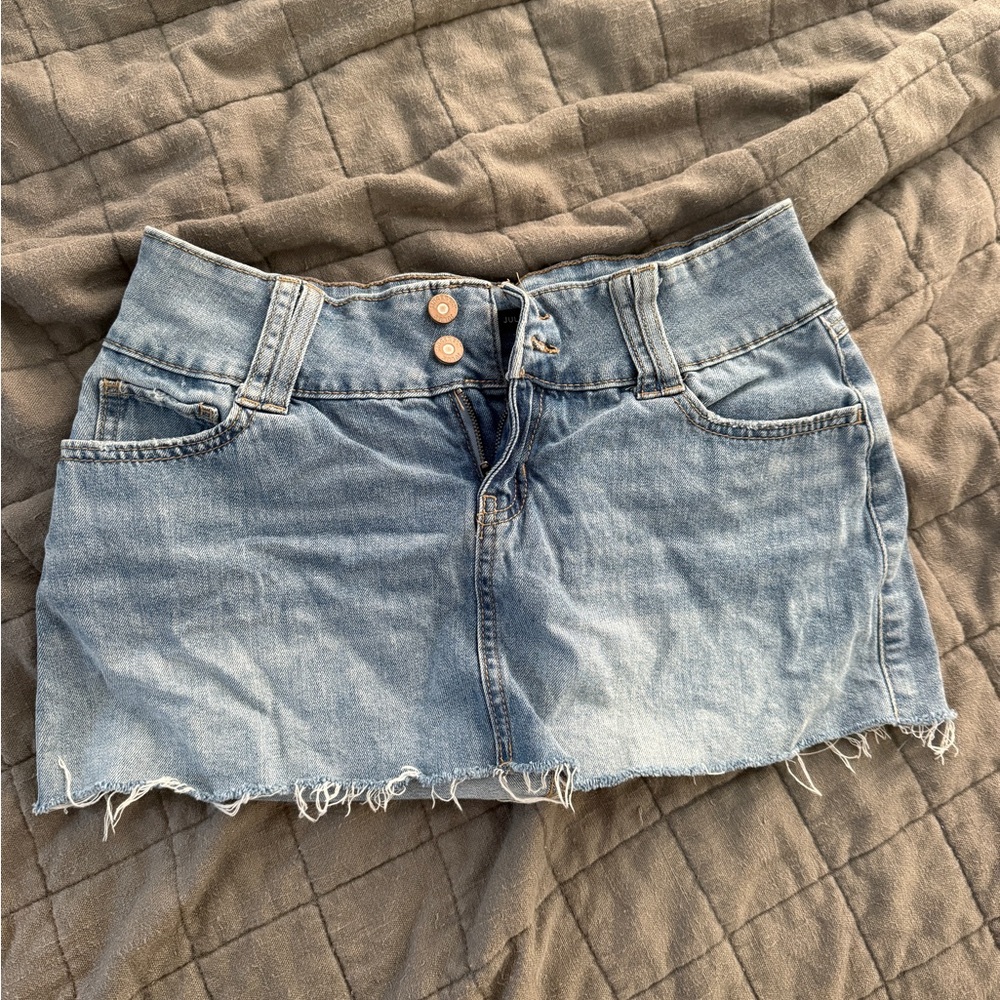 Sincerely Jules Light Blue Denim Mini Skirt